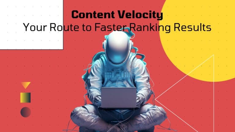 Header image for the content velocity blog post