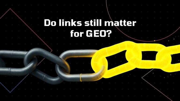 do links matter for Generative engine optimization