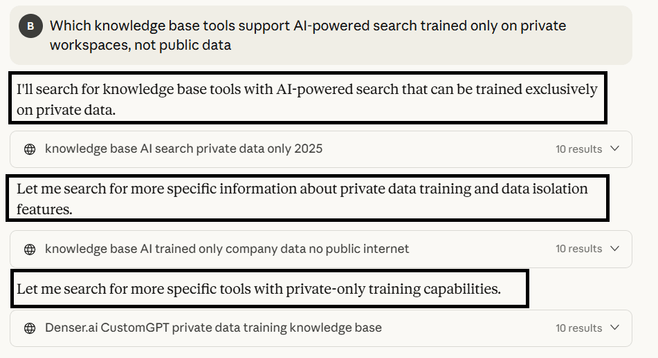 claude search interface