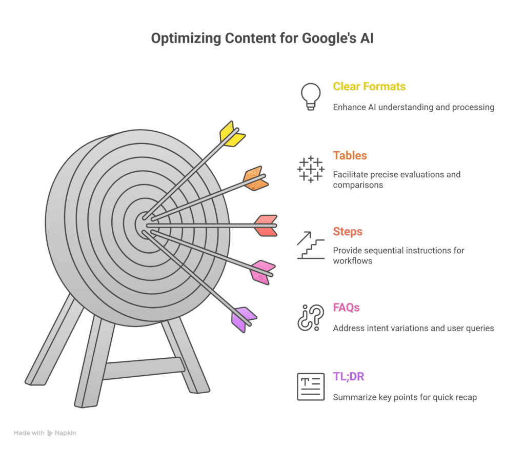 Optimizing content for google's ai