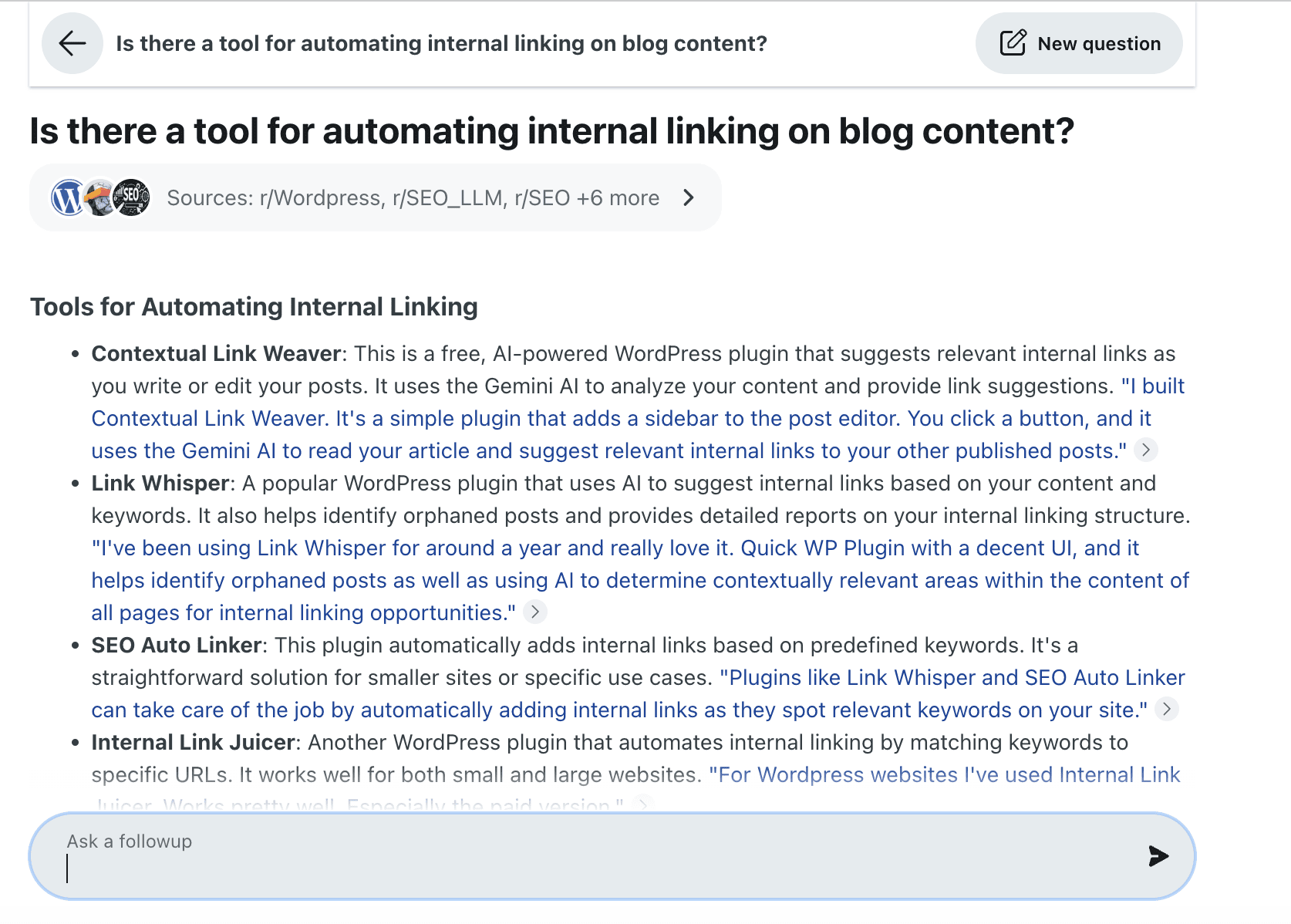 Reddit Questions List Image How to Show Up in Reddit Answers | Singularity Digital